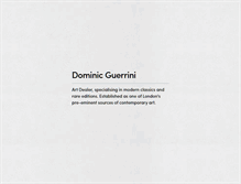 Tablet Screenshot of dominicguerrini.co.uk